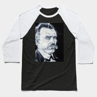 FRIEDRICH NIETZSCHE acrylic portrait Baseball T-Shirt